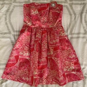 Lily Pulitzer Pink strapless dress